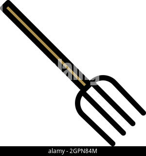 Pitchfork Icon Stock Vector