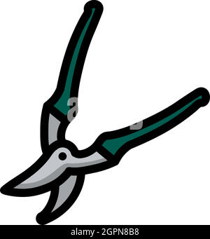 Garden Scissors Icon Stock Vector