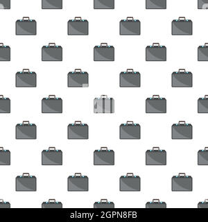 Business briefcase pattern, cartoon style Stock Vector