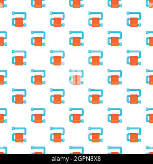 Heated towel rail pattern, cartoon style Stock Vector