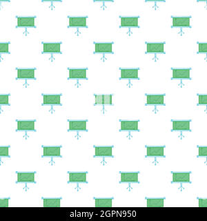 Presentation screen with graph pattern Stock Vector