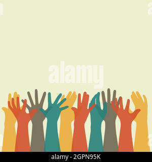 hands up Stock Vector