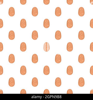 Fingerprint pattern, cartoon style Stock Vector