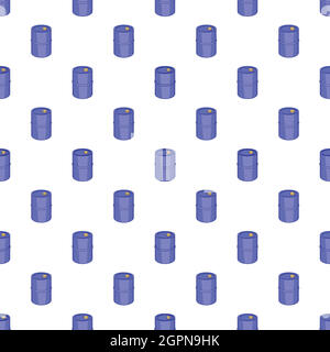 Barrel for gasoline pattern, cartoon style Stock Vector