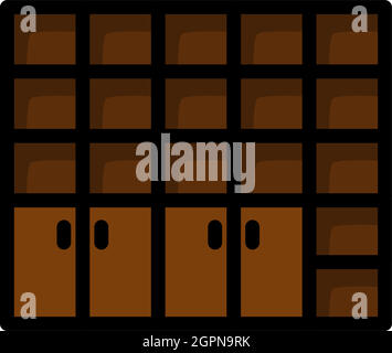 Office Cabinet Icon Stock Vector
