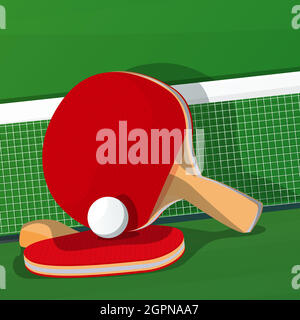 Ping Pong vector icon Stock Vector