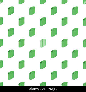 Trash can with lid pattern, cartoon style Stock Vector
