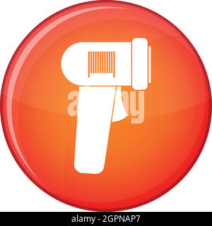 Barcode scanner icon, flat style Stock Vector