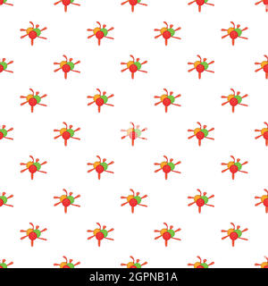 Colorful paintball blob pattern, cartoon style Stock Vector