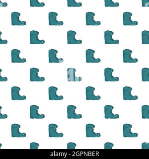 Boots pattern, cartoon style Stock Vector