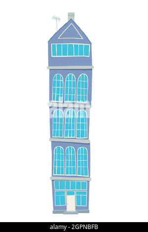 Dutch house cartoon Stock Vector
