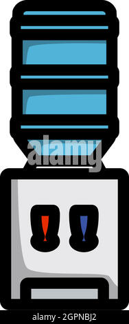 Office Water Cooler Icon Stock Vector