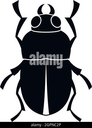 Bug icon, simple style Stock Vector