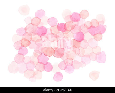 Watercolor Polka Dots Pattern Stock Vector