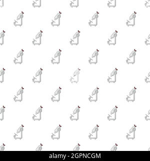 Microscope pattern, cartoon style Stock Vector