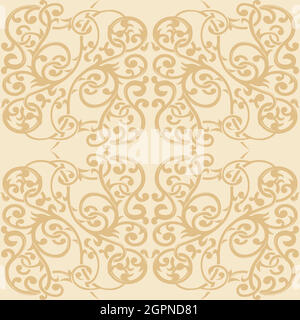 Floral Seamless Pattern Ornamental Background Decorative Wallpaper Stock Vector