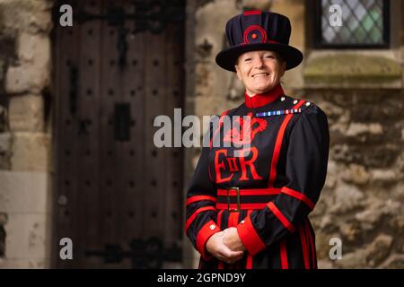 Emma Rousell, from Derby, becomes one of the newest Yeoman Warders at ...