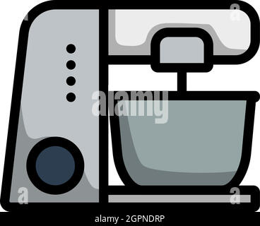 Kitchen Food Processor Icon Stock Vector