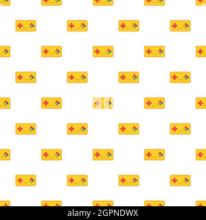 Joystick pattern, cartoon style Stock Vector