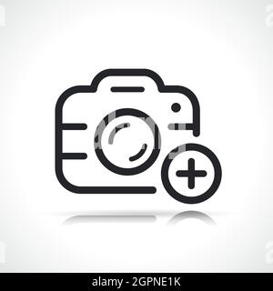 add or upload photo icon Stock Vector