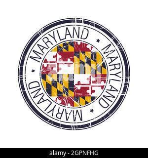 Maryland - rubber stamp - vector, Maryland (United States of America ...