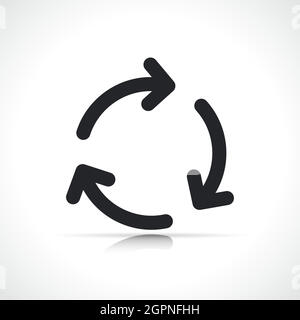 recycle or update line icon Stock Vector