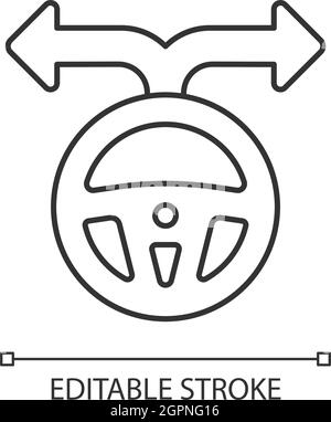 Flexibility to alternatives linear icon Stock Vector