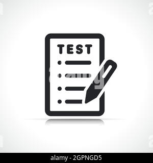 test paper document icon design Stock Vector