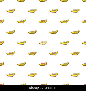 Map of UAE pattern, cartoon style Stock Vector