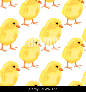 Chicken pattern Stock Vector