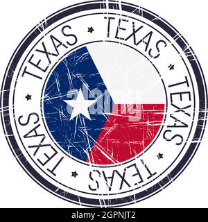 Texas rubber stamp Stock Vector