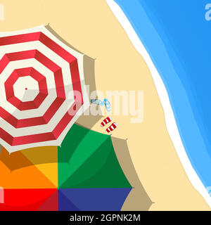 Summer beach vector Stock Vector