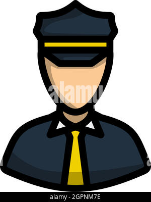 Taxi Driver Icon Stock Vector
