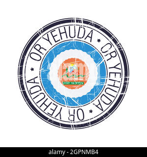 City of Or Yehuda, Israel vector stamp Stock Vector