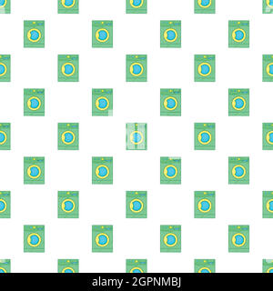 Washing machine pattern, cartoon style Stock Vector