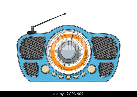 Retro style radio Stock Vector