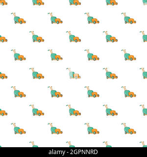 Lawnmower pattern, cartoon style Stock Vector