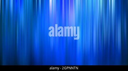 Abstract gradient vertical blurry blue lines backgrounds motion blur stripes waterfall banner Stock Photo