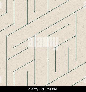 Computer-generated Hexagon Tile Connection art background design illustration Stock Vector