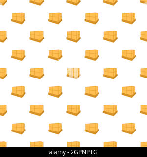 Cargo pattern, cartoon style Stock Vector
