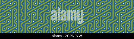 Computer-generated Hexagon Tile Connection art background design illustration Stock Vector