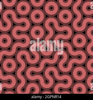 Computer-generated Hexagon Tile Connection art background design illustration Stock Vector