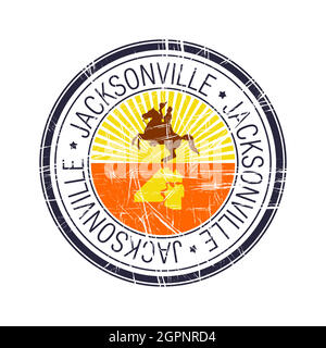 City of Jacksonville, Florida vector stamp Stock Vector