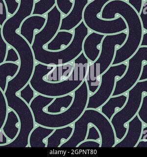 Computer-generated Hexagon Tile Connection art background design illustration Stock Vector
