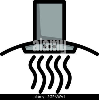 Kitchen Hood Icon Stock Vector