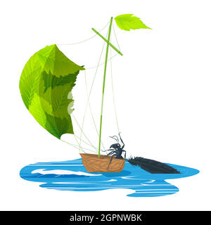 Walnut ride Stock Vector