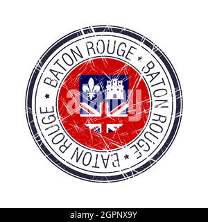 City of Baton Rouge, Louisiana vector stamp Stock Vector