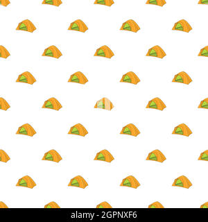 Tent pattern, cartoon style Stock Vector