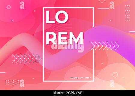 Abstract fluid background with gradient Stock Vector