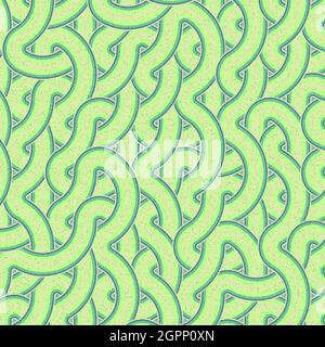 Computer-generated Hexagon Tile Connection art background design illustration Stock Vector
